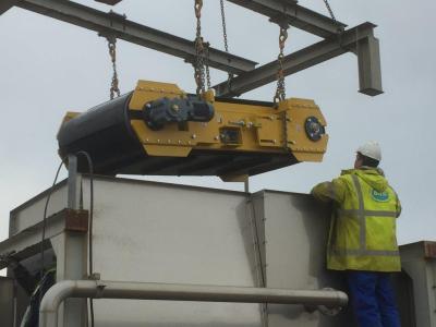 Super strong overband magnet delivered and installed at Boskalis, recycling